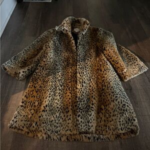 JB by Julie Brown Brown and Black Teddy Jacket with Plush Texture